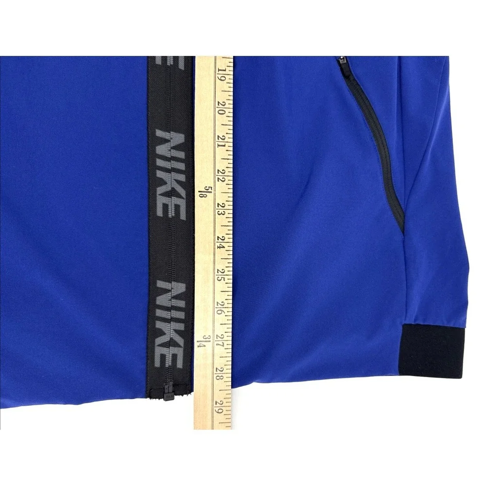 Nike Windrunner Hoodie Men's M Blue Dri-FIT Full Zip Mesh Lined Running‎